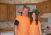 Як зробити костюм моркви для дівчинки своїми руками з паперу Спрощений варіант костюма моркви