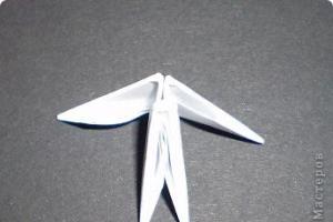 Jeleń origami z modułów Jeleń z torebki herbaty