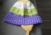 How to knit a hat with knitting needles for a woman - new items From what to make strings on a hat for a child