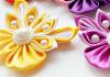 Color combination in kanzashi