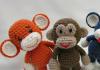 Knitted monkey Knit toys crochet pattern monkey